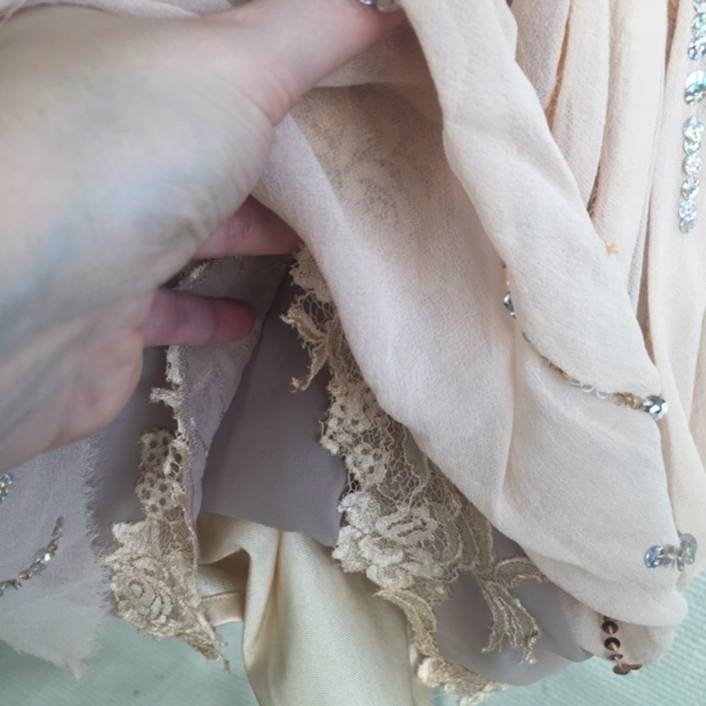 Vintage 90s Y2K Boho Glam Party Dress Mandalay - Picture 7 of 12